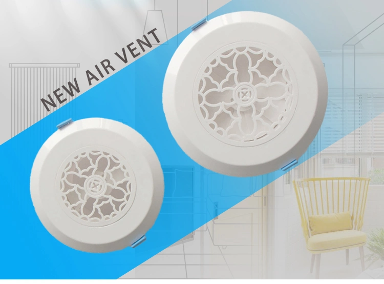 HVAC Ceiling Plastic Round Adjustable Air Vents Air Conditioning Vent Covers Ceiling Air Register Round Vent